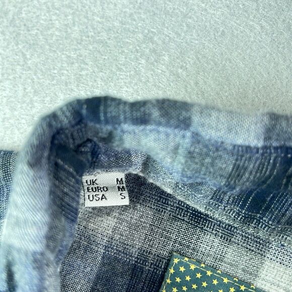 Barbour International Steve McQueen Shirt Mens Small Plaid Slim Fit - Picture 4 of 11